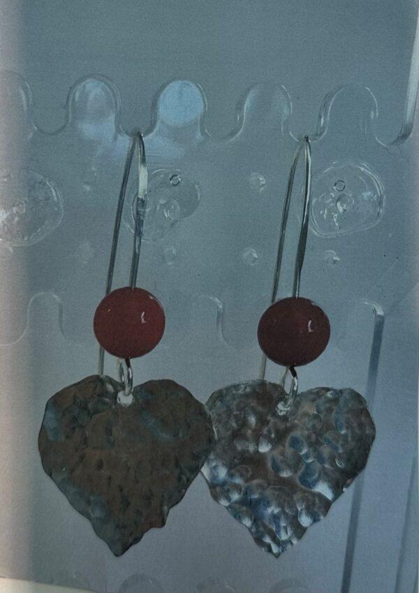 #W313A Heart Earrings, 1/2 Day Mini- Session, Tuesday,  March 25 - 1:00 - 3:30PM