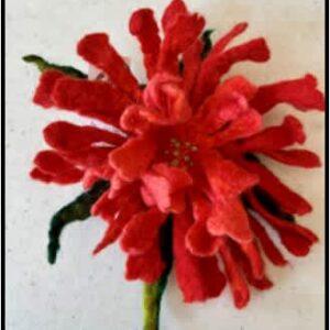#S25-106B, Felted Brooch,1/2 Day Mini-Session, Tuesday August 12, 9:30-12:00PM