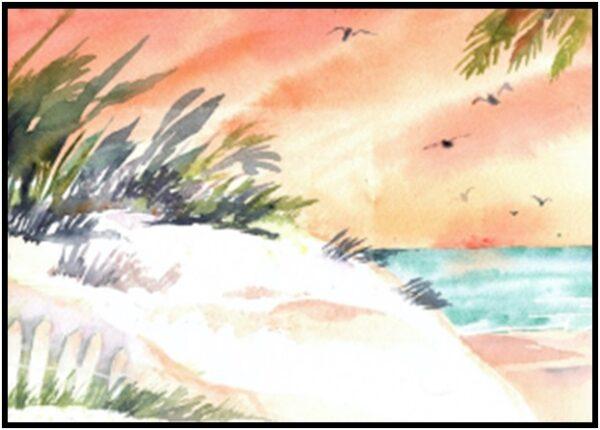 #S25-701A Watercolors: Outdoors while Indoors—  Landscapes - 1 Day Mini Session, Tuesday, June 10, 10:00AM-3:00PM