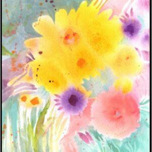 #S25-702A Watercolors: Fast, Free and Fun—Florals, 1-Day Mini-Session, Tuesday,  August 12, 10:00AM-3:00PM