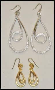 #F25-307A, Drop Curl Earrings, 1/2 Day Mini Session, Thursday, December 18, 1:00- 3:30PM