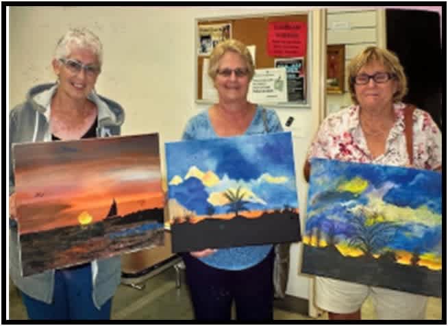 #F25-610A Acrylic Sunsets, Instructor: Frances Smith, 1/2-Day Mini-Session, Tuesday, October 28, 9:30 AM—3:30 PM