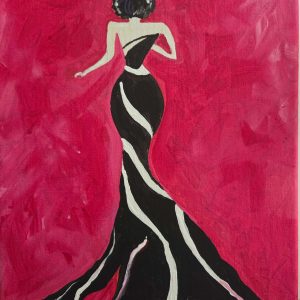 #W26-129A, Lady in Dress with Acrylics, 1/2 Day Mini-Session, Thursday, February 5, 9:30 - 12:00PM