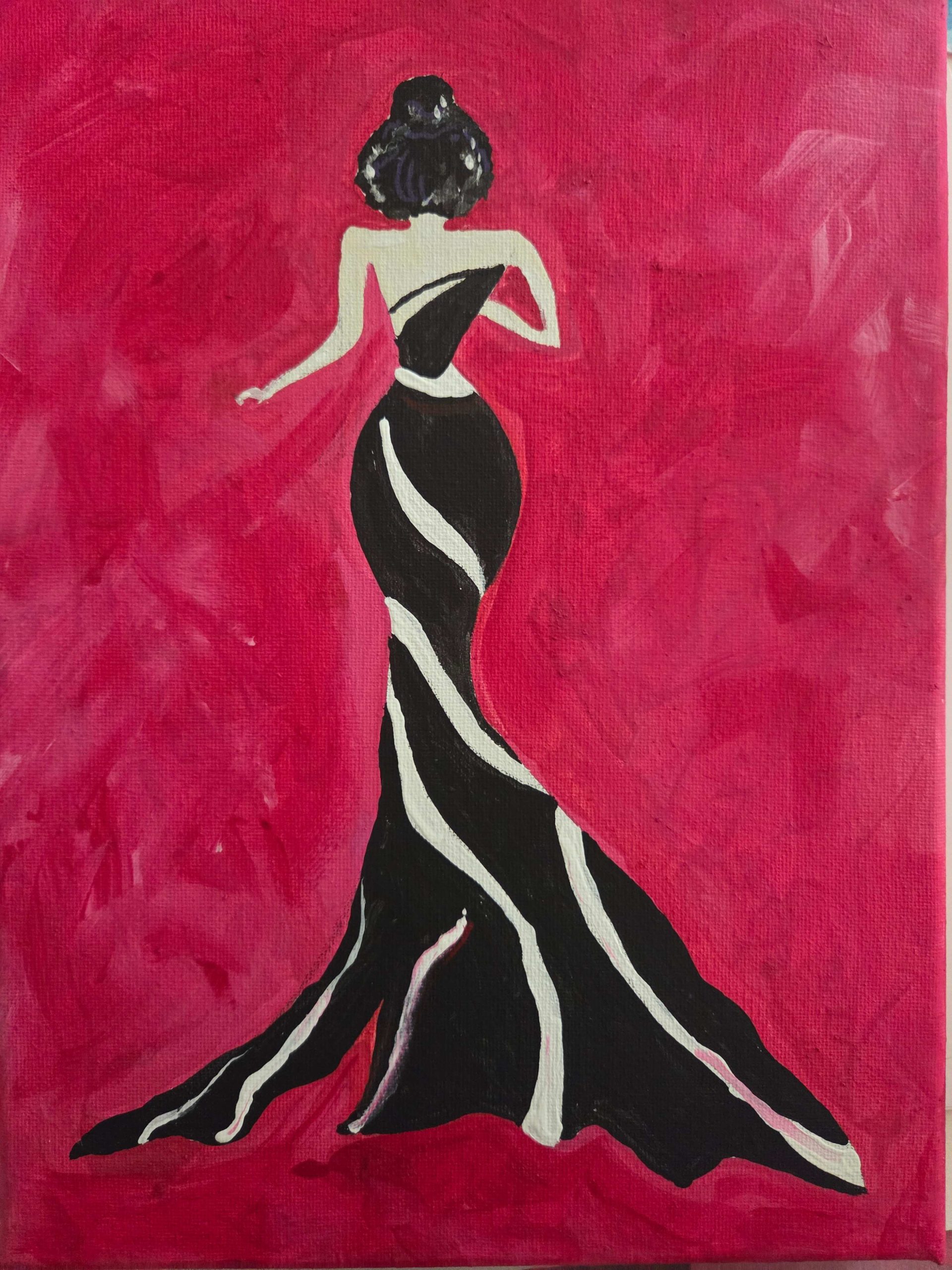 #W26-129A, Lady in Dress with Acrylics, 1/2 Day Mini-Session, Thursday, February 5, 9:30 - 12:00PM