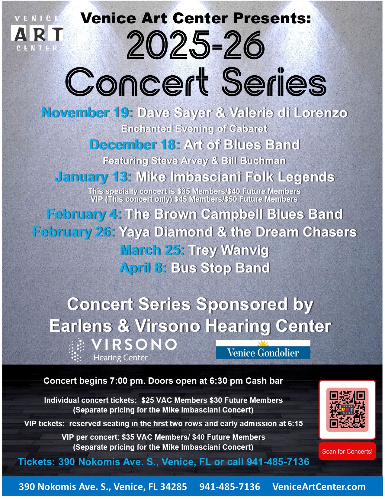 Concert Series 2025-26 Flyer