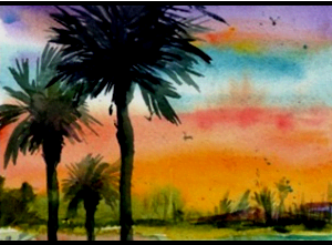 W26-711B Watercolor: Outdoors while Indoors: Landscapes, 1-Day Mini-Session, Tuesday April 14, 10:00 - 3:00PM