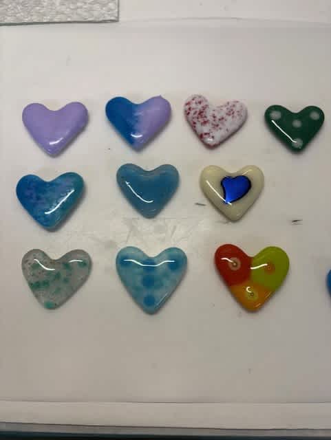 #W26-109B, Hearts of Glass, 1 Day Mini Session, Friday, February 6, 1:00 - 3:30PM