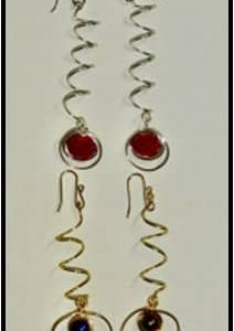 #W26-307A, Spiral Orbit Earrings - NEW!! 1/2 Day Mini Session, Tuesday, March 10, 1:00 - 3:30PM