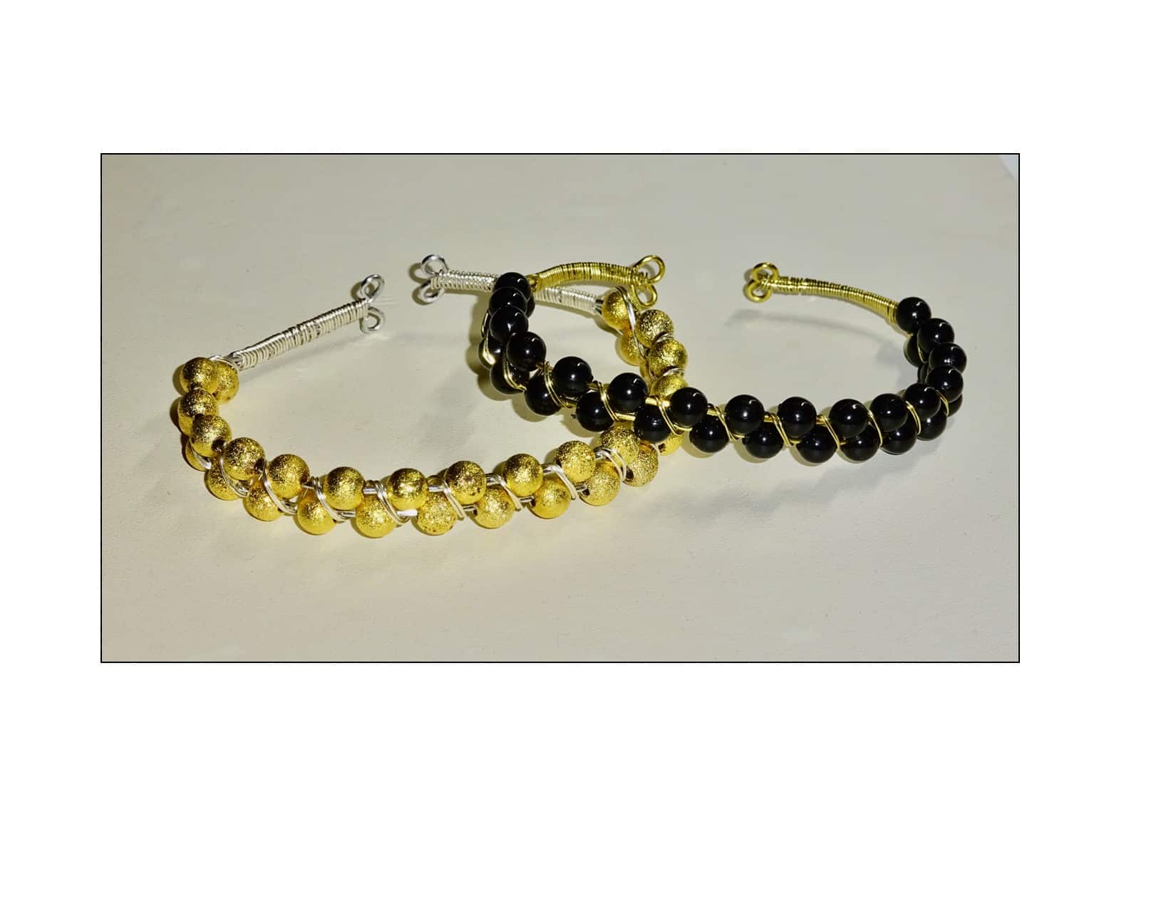 #W26-308B, Slant Wrap Bead Bracelet, NEW! 1/2 Day Mini Session, Wednesday, May 13,  6:30 - 9:00PM