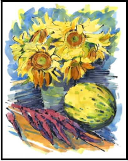 #W26-504A, Mixed Media: India Ink & Watercolor, 4 Weeks, Mondays, February 9 - March 9 (No Class 2/23), 9:30 - 12:00PM