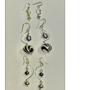 #W26-306A, Double Bead Drop Earrings, 1/2 Day Mini Session, Monday, March 2, 1:00 - 3:30PM