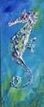 #W26-126A, Seahorse Acrylic Texture Painting, 1/2 Day Mini-session, Thursday, January 8, 9:30 - 12:00PM