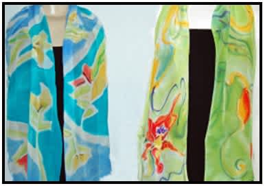 #W26-137D, Silk Scarf Painting, 1/2 Day Mini Session, Tuesday, April 7, 1:00 - 3:30PM