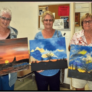 #W26-613A, Acrylic Sunsets, 1/2 day Mini Session, Thursday, January 8, 9:30 - 3:30PM