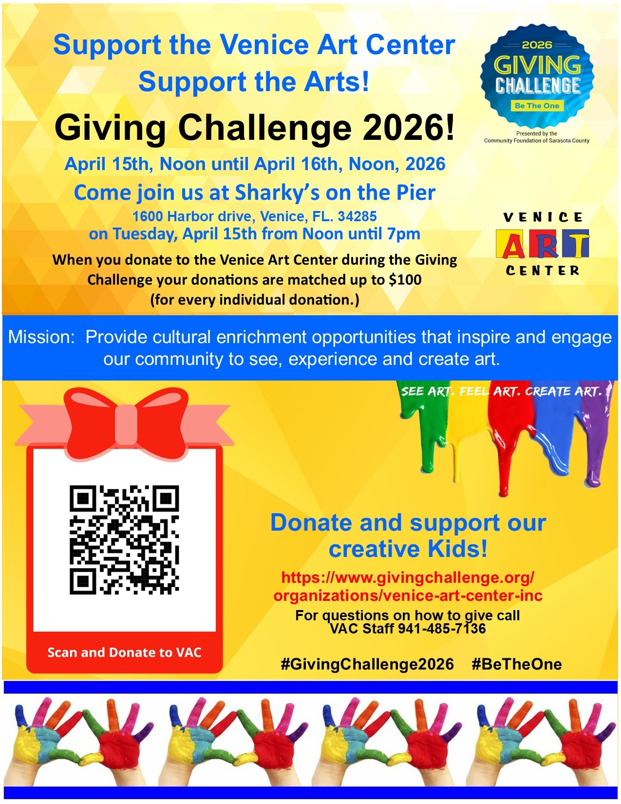 Giving Challenge 2026 flyer