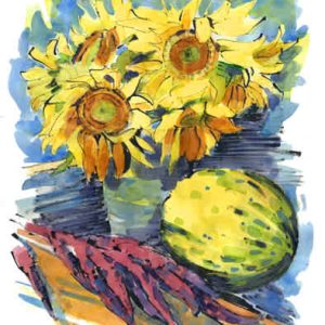 #S26-504A,  Mixed Media: India Ink & Watercolor,  5 Weeks, July 6 - August 3, 1:00 - 3:30PM
