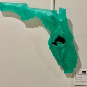 Florida (Green), mixed media