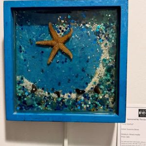 Lone Starfish, mixed media