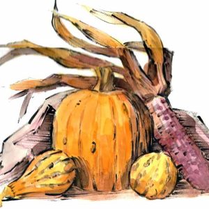 #F26-604A,  Mixed Media: India Ink & Watercolor, 1 Day Session, Monday, November 9, 9:30 AM- 3:30 PM