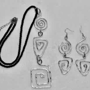 #F26-406A, Artsy Necklace & Earring Set, - NEW!, 1/2 day mini-session, October 15, 1:00 - 3:30PM