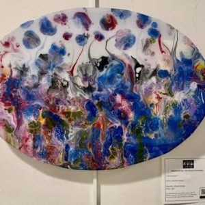Oval Garden, mixed media