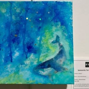 Whale  Watch, mixed media